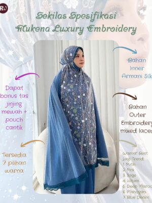 MUKENA UZBEKISTAN LUXURY EMBROIDERY DALANOVA